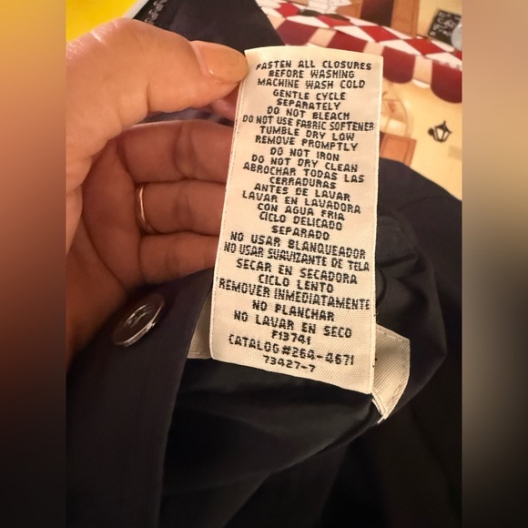 St.John’s Bay woman reversible utility jacket black gray cinched waist size 1X - Picture 4 of 16